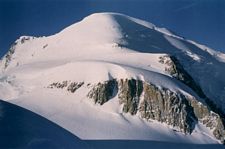 Col de la Brenva y último tramo de ascensión al Mont Blanc