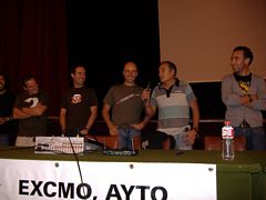 Miembros del Club Alpino Pico Tres Mares - La Milana (Reinosa) que nos mostraron su audiovisual de bici de montaña